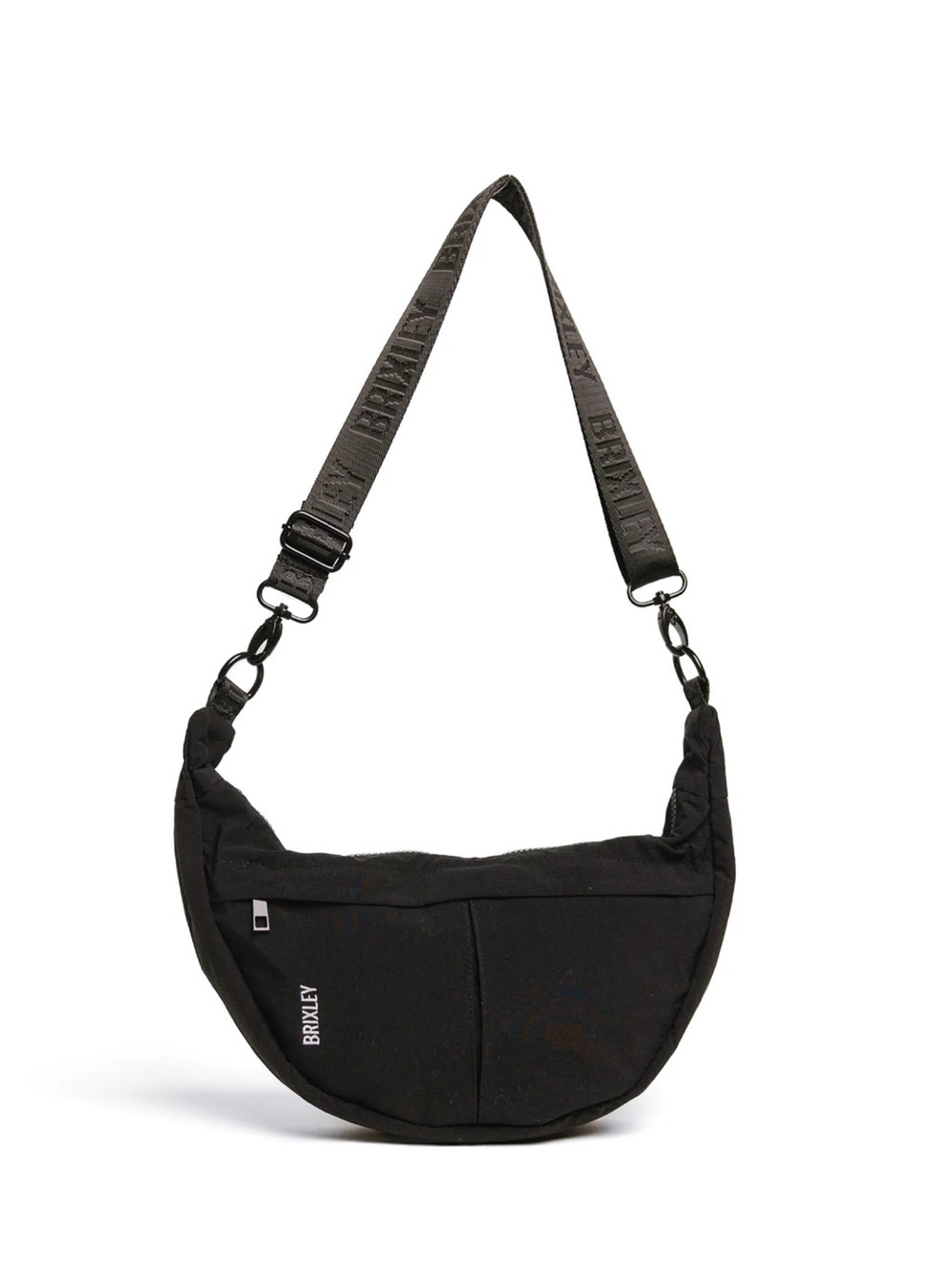 BRIXLEY Black Crescent Crossbody Bag NEW